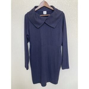 NEW! Cabi Round Up Blue Lagoon Lagenlook Minimalist preppy Mini Dress Small